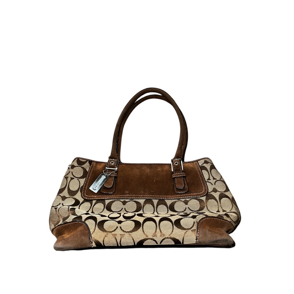 Vintage Coach Hampton Bag in signature jacquard
